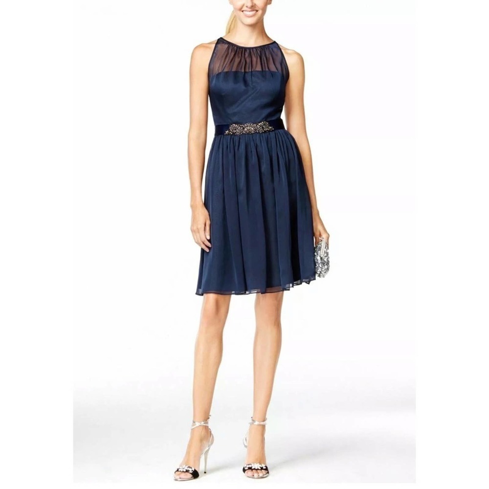 Adrianna Papell, midnight blue cocktail size 6